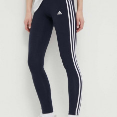 adidas colanți H07771 femei, culoarea bleumarin, material uni H07771