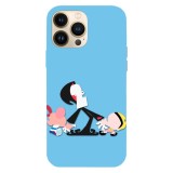 Husa compatibila cu Apple iPhone 15 Pro Max model Billy &amp;amp; Mandy annoying Grim, Silicon, TPU, Viceversa, Transparent, Carcasa