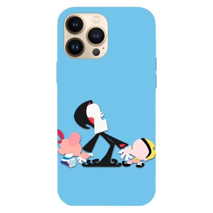 Husa compatibila cu Apple iPhone 14 model Billy &amp;amp; Mandy annoying Grim, Silicon, TPU, Viceversa
