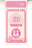 M1 - Bancnota foarte veche - Mongolia - 10 mongo - 1993