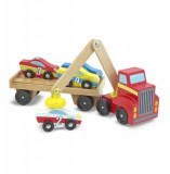 Transportor de masini cu elevator magnetic melissa and doug, Melissa &amp; Doug