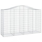 Cumpara ieftin Cos gabion arcuit 200x50x120/140 cm fier galvanizat