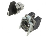 Comutator Rotativ 22mm Negru 3A 240VAC IP66