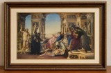 Sandro Botticelli &ndash; La Calunnia &ndash; Reproducere Vintage Fratelli Alinari Firenze 35x25 cm, neinramat