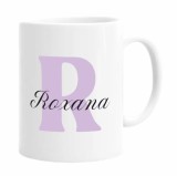 Cana alba personalizata cu prenume Roxana, INOVATIX&reg;. 330ml