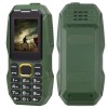 Telefon militar rezistent, dual sim, baterie puternica 13000 mAh, display color, lanterna, rezistent la socuri, verde