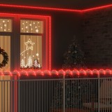 vidaXL Lumină cu sfoară cu 240 LED Roșu 10 m PVC 42018930