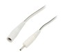 Cablu DC WEST POL Alb 2x0,5mm2, 0,5m, PVC, 1,5A, 100V, Conectori DC 5,5/2,1 si 2,35/0,7