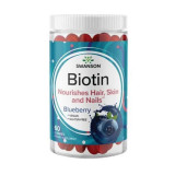 Biotin Gummies Blueberry 2500 mcg 60 Gummies Swanson