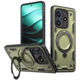 Husa military armour cu inel metalic, ALC MOBILE, compatibila cu Xiaomi Redmi Note 14 5G, Verde