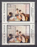 ROMANIA 1981 LP 1044 ZIUA MARCII POSTALE ROMANESTI PERECHE MNH