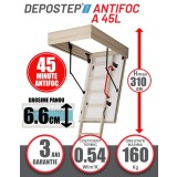 Scara pod antifoc DEPOSTEP A 45 L rezistenta la foc 45 minute, 310H
