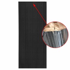 Usa plianta tip acordeon, 203x80cm, negru, 0,7mm, RESIGILAT