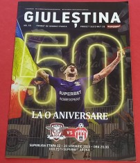 Program meci fotbal "GIULESTINA" / RAPID BUCURESTI - SEPSI SFANTU GHEORGHE (20.01.2023)