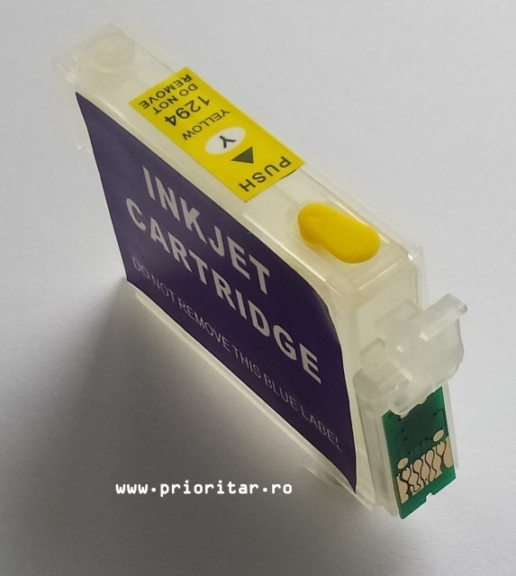 Cartuse autoresetabile EPSON T1294 reincarcabile refilabile Yellow ( Cartus