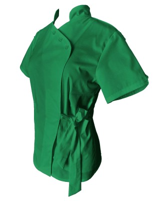 Halat Medical Pe Stil, Verde Conex cu Elastan, Model Andreea - XL foto