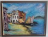 Pictura, tablou nou, -Sat Pescaresc In Italia -,pictor roman consacrat, Peisaje, Ulei, Realism