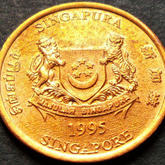 Moneda 1 CENT- SINGAPORE, anul 1995 *cod 874 = A.UNC