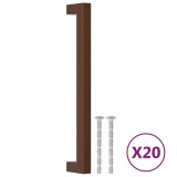 Cumpara ieftin Manere de dulap, 20 buc., bronz, 192 mm, otel inoxidabil