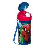 Sticla Apa Pop Up Spiderman, 500ml Albastru