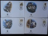 Estonia-WWF,FDC Fauna-set complet