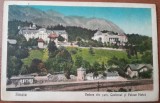 Carte postala, Sinaia, Vedere din parc, cazinoul si hotel Palace, 1929