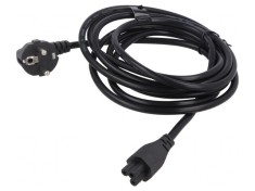 Cablu Alimentare 3x0,75mm2 ștecher unghiular IEC C5