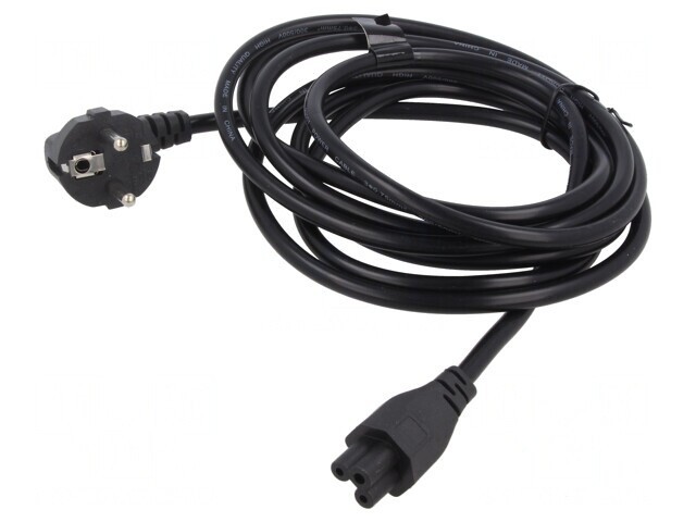 Cablu Alimentare 3x0,75mm2 ștecher unghiular IEC C5
