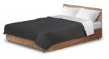 Ultrasonic cuvertură de pat matlasată 220x240 cm gri și negru