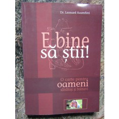 E BINE SA STII!-LEONARD AZAMFIREI