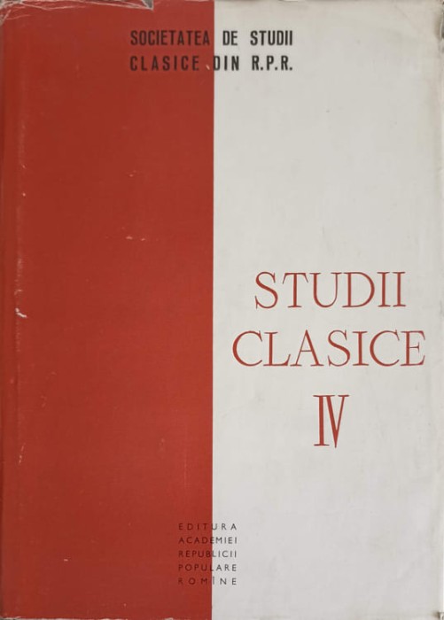 STUDII CLASICE IV-AL. GRAUR SI COLAB.-249713
