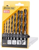 Set burghie pentru lemn Strend Pro WD122, 8 piese, 3&ndash;10 mm