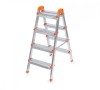 Scara Pliabila Dubla Perilla, 2x4 Trepte, Metalica