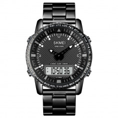 Skmei Ceas cronograf Led Digital Quartz Analog Negru