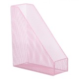 Suport Reviste Metalic, Roz Nude, 26x10x29.5 cm, Oem