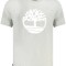 Timberland Tricou SS Tree barbati, cu imprimeu central, Regular fit, Gri deschis, S