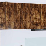 vidaXL Dulap suspendat Riga Stejar afumat și alb 30 x 31 x 80 cm 884250