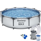 Piscina supraterana cu cadru metalic Bestway 305x76 cm, 4700 l, cu pompa