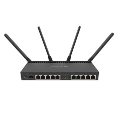 Router 10 x Gigabit, 1 x SFP+ 10Gbps,PoE IN/OUT, RouterOS L5, Wi-Fi - Mikrotik RB4011iGS+5HacQ2HnD-IN