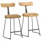 Gossi scaune de bar 2 buc 49x43x79 cm lemn masiv de mango