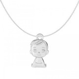 Lantisor 50 Cm, Model Charm Baiat - Argint 925