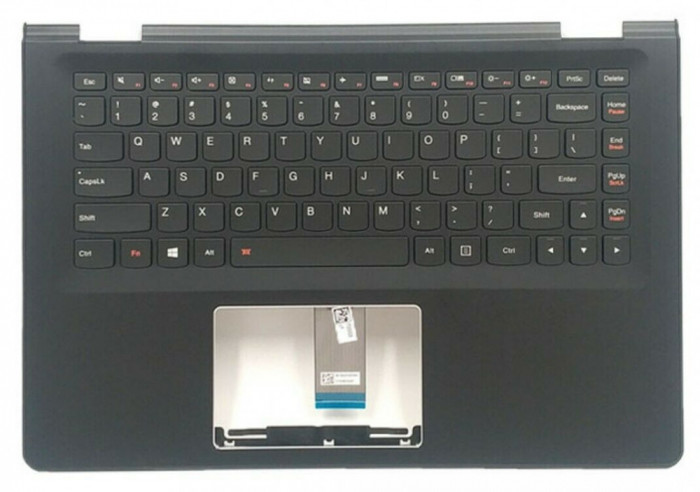 Carcasa superioara cu tastatura palmrest Laptop, Lenovo, Yoga 500-14IHW Type 20584, 20591, 80N5, 80NF, cu iluminare, layout US