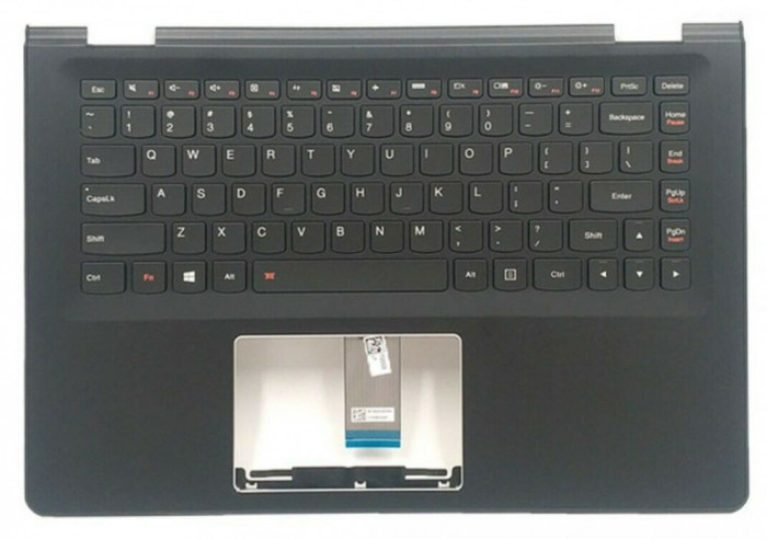 Carcasa superioara cu tastatura palmrest Laptop, Lenovo, Yoga 500-14ACL Type 80NA, 20587, cu iluminare, layout US