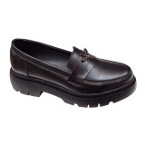 Pantofi dama casual din piele naturala - Model Sweet Black Bee