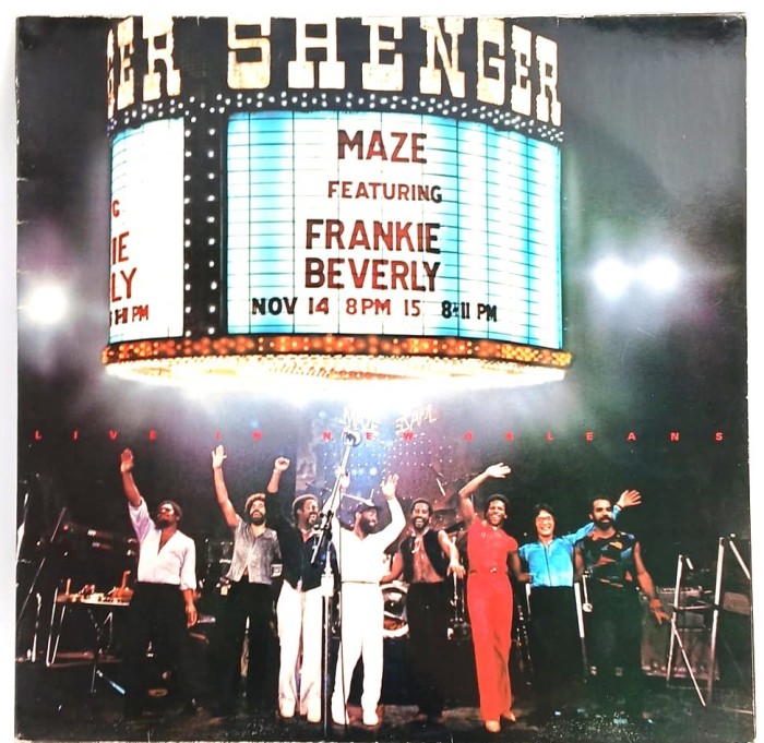 Maze Featuring Frankie Beverly &lrm;&ndash; Live In New Orleans NM / VG+ vinil LP disc funk soul Capitol Europa 1981