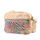 Cumpara ieftin Geanta crossbody din pluta Colors Squares