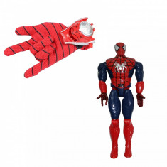 Set manusa Spiderman cu lansator si figurina foto