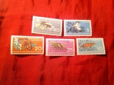Serie DDR 1959 - Fauna , 5 valori, Nestampilat