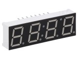 Afișaj LED 7 segmente 10mm 0,39 Nr.car: 4 roșie 4&divide;6mcd