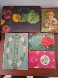 CUTII BOMBOANE ANII 60-70 LOT 5 BUCATI plus BONUS cutie joc LOTO anii 50